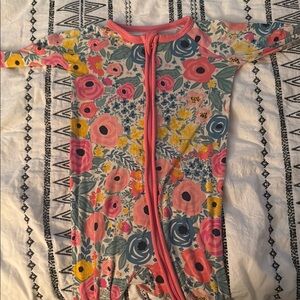 Little Sleepies Colorful Floral Kids Footie